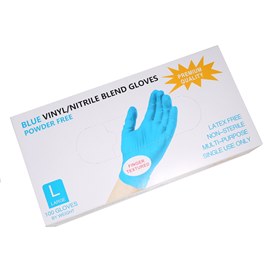 Wally Plastic  перчатки нитрил-винил Синие