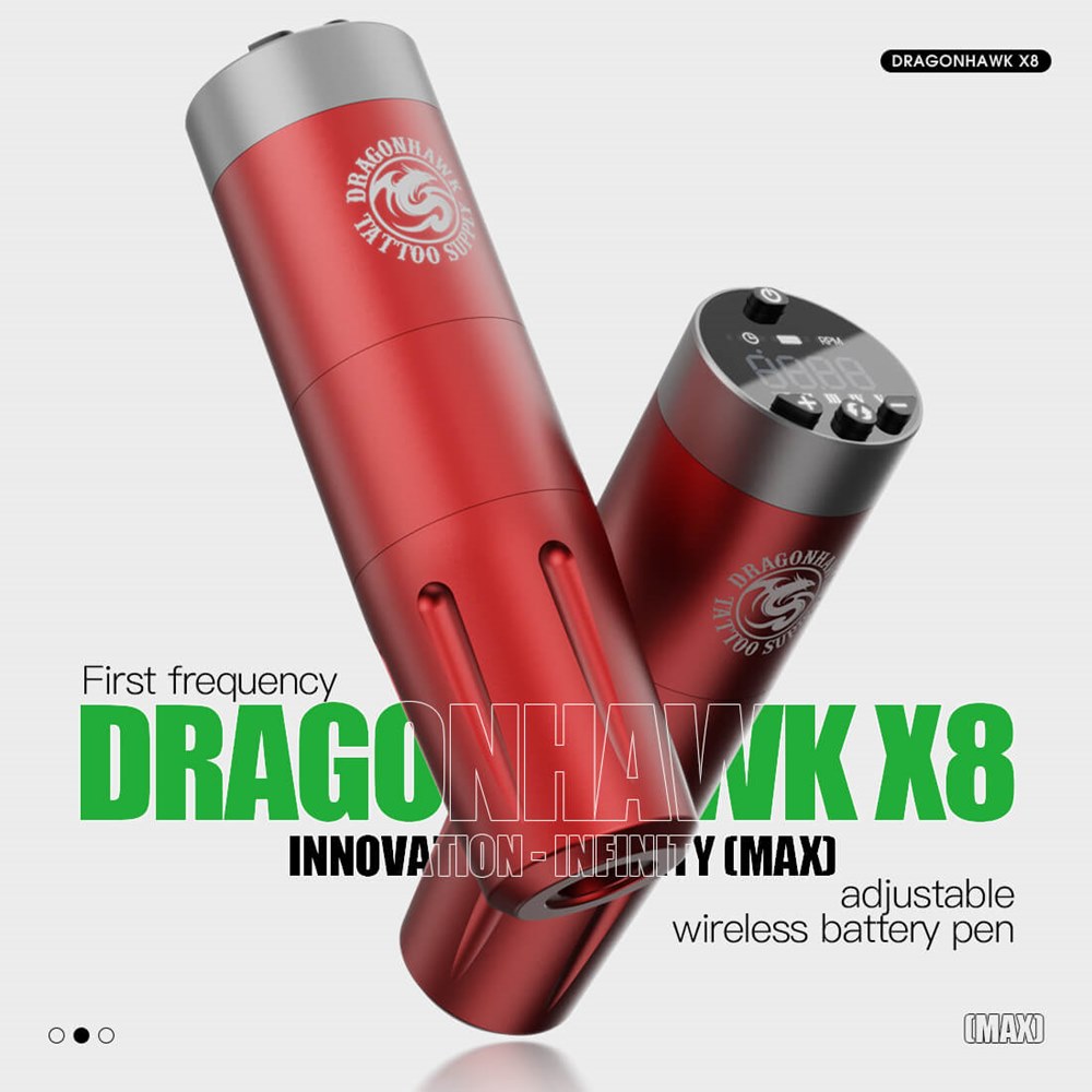 Dragonhawk X8 Pen Wireless Red WQP 048